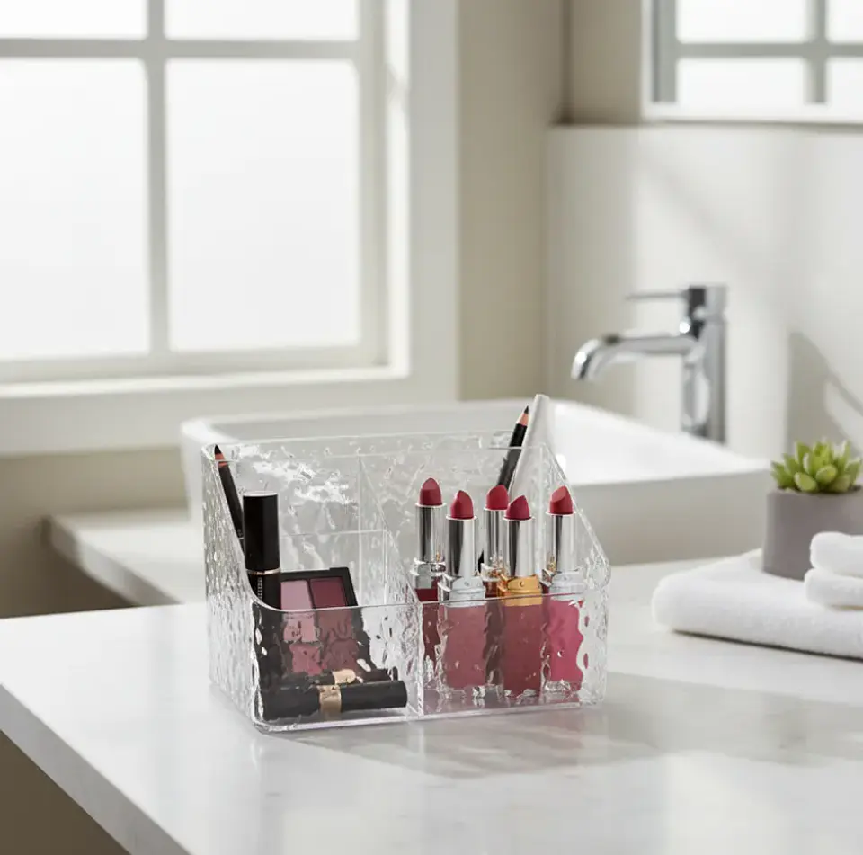 Organizador Acrílico Texturizado Para Maquillaje Y Escritorio 6