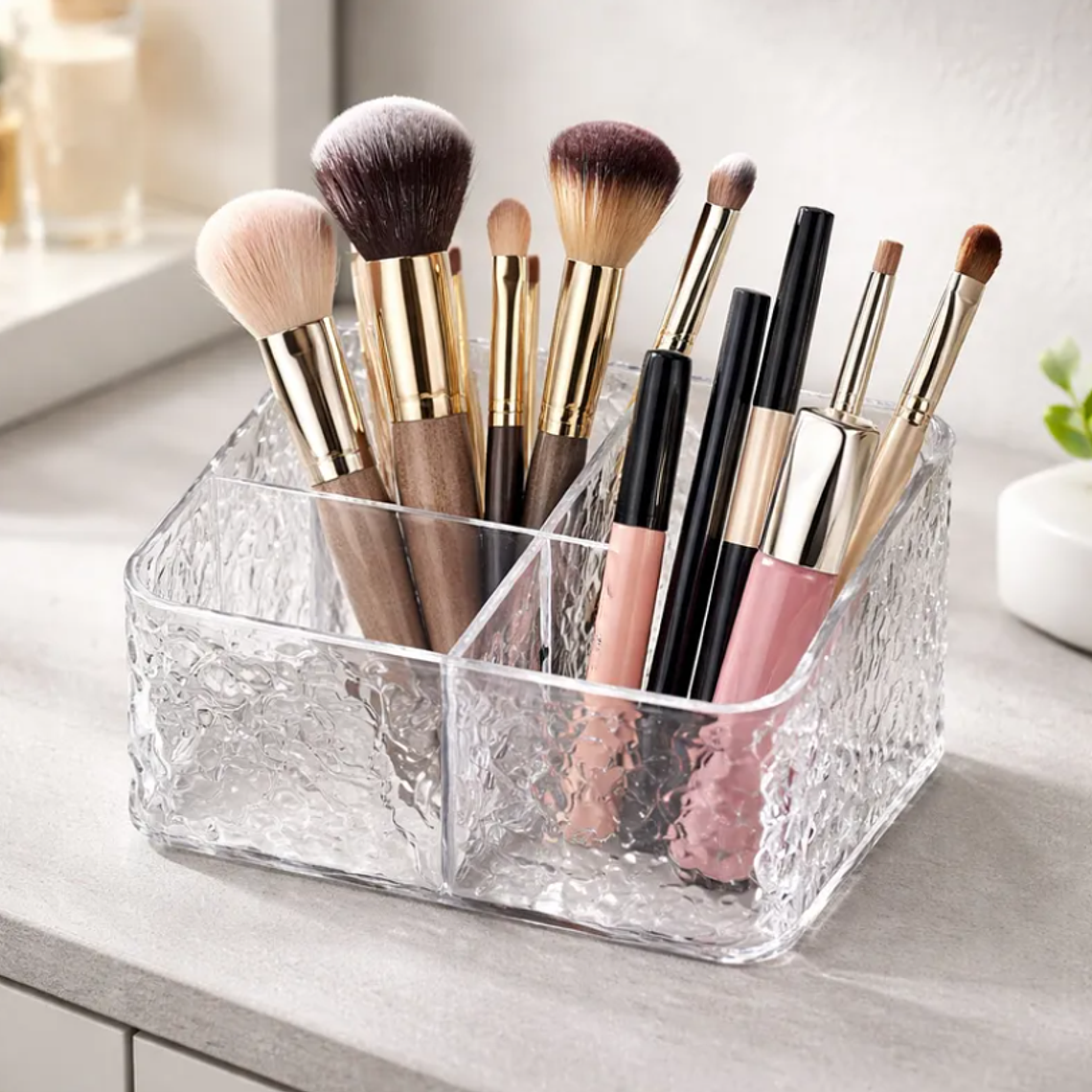 Organizador Acrílico Texturizado Para Maquillaje Y Escritorio 7