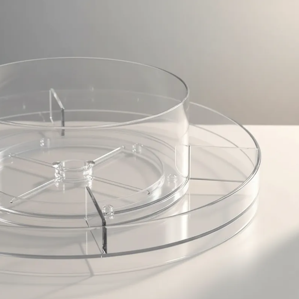 Organizador Giratorio Acrílico para Baño y Cosméticos 5