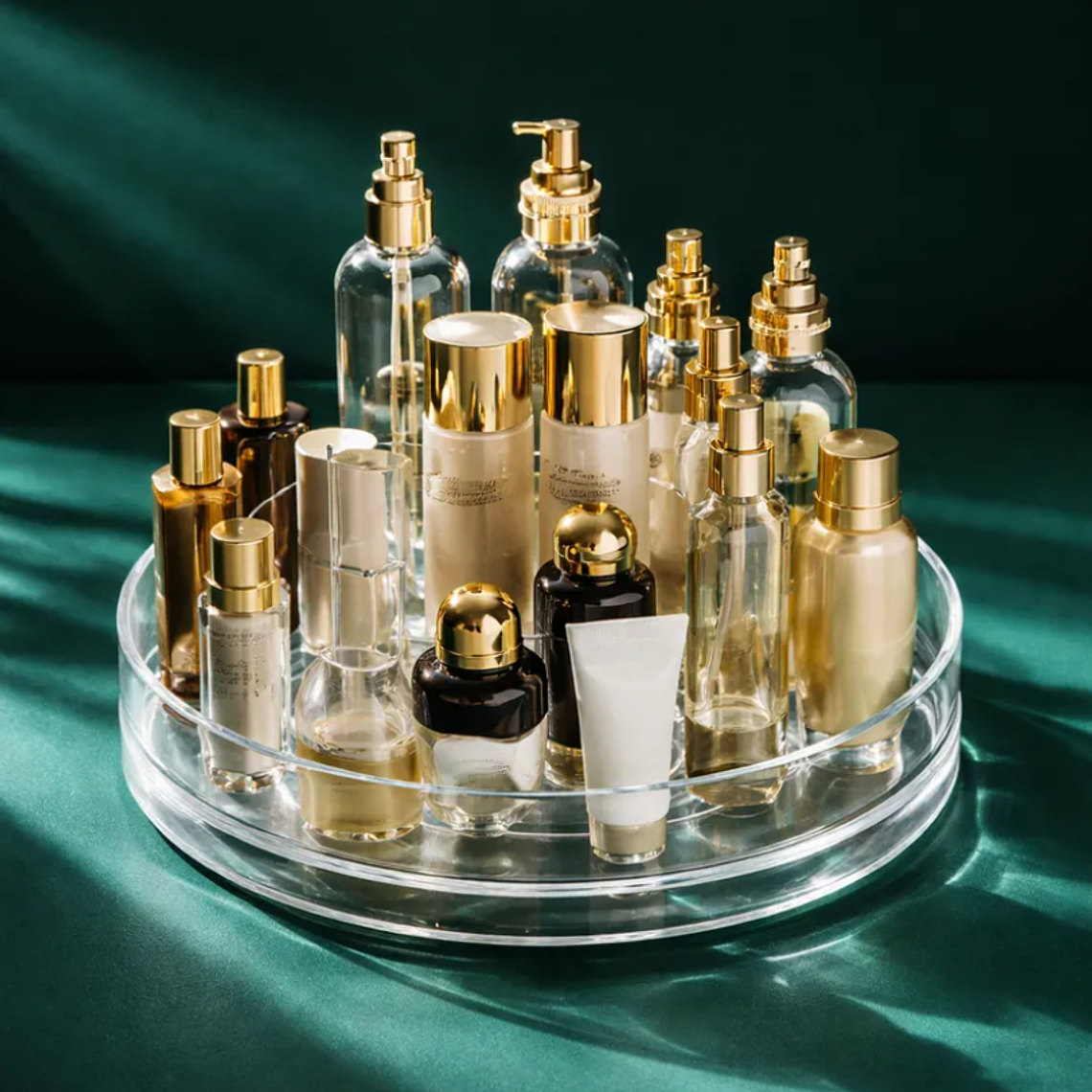 Organizador Giratorio Acrílico para Baño y Cosméticos 4