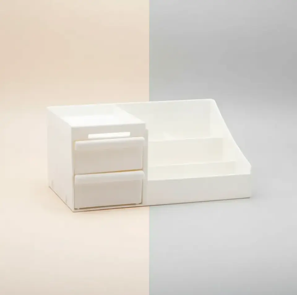 Organizador De Maquillaje Escritorio Con Cajones Cosméticos 3