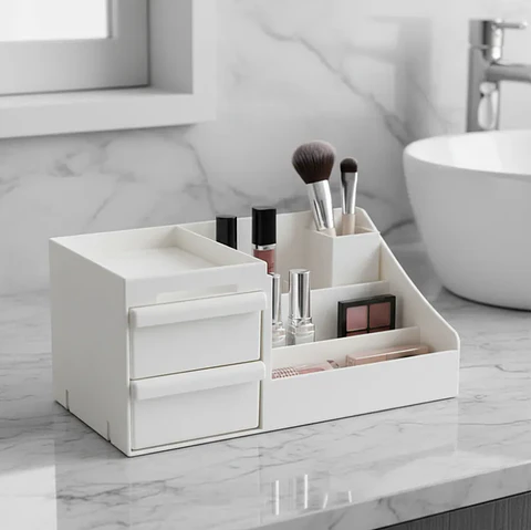 Organizador De Maquillaje Escritorio Con Cajones Cosméticos