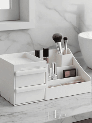 Organizador De Maquillaje Escritorio Con Cajones Cosméticos