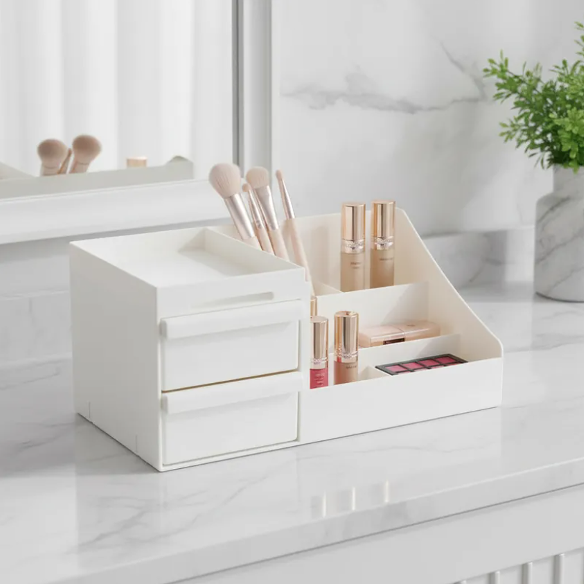 Organizador De Maquillaje Escritorio Con Cajones Cosméticos 5