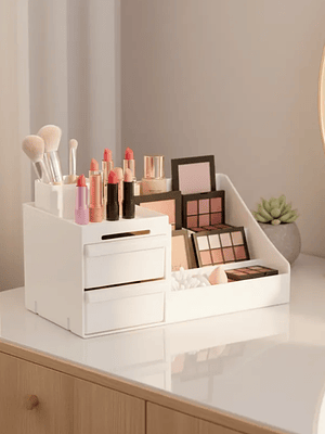 Organizador De Maquillaje Escritorio Con Cajones Cosméticos