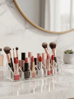 Organizador Acrílico Para Maquillaje Labiales 12 Espacios