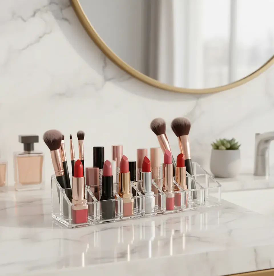 Organizador Acrílico Para Maquillaje Labiales 12 Espacios 1