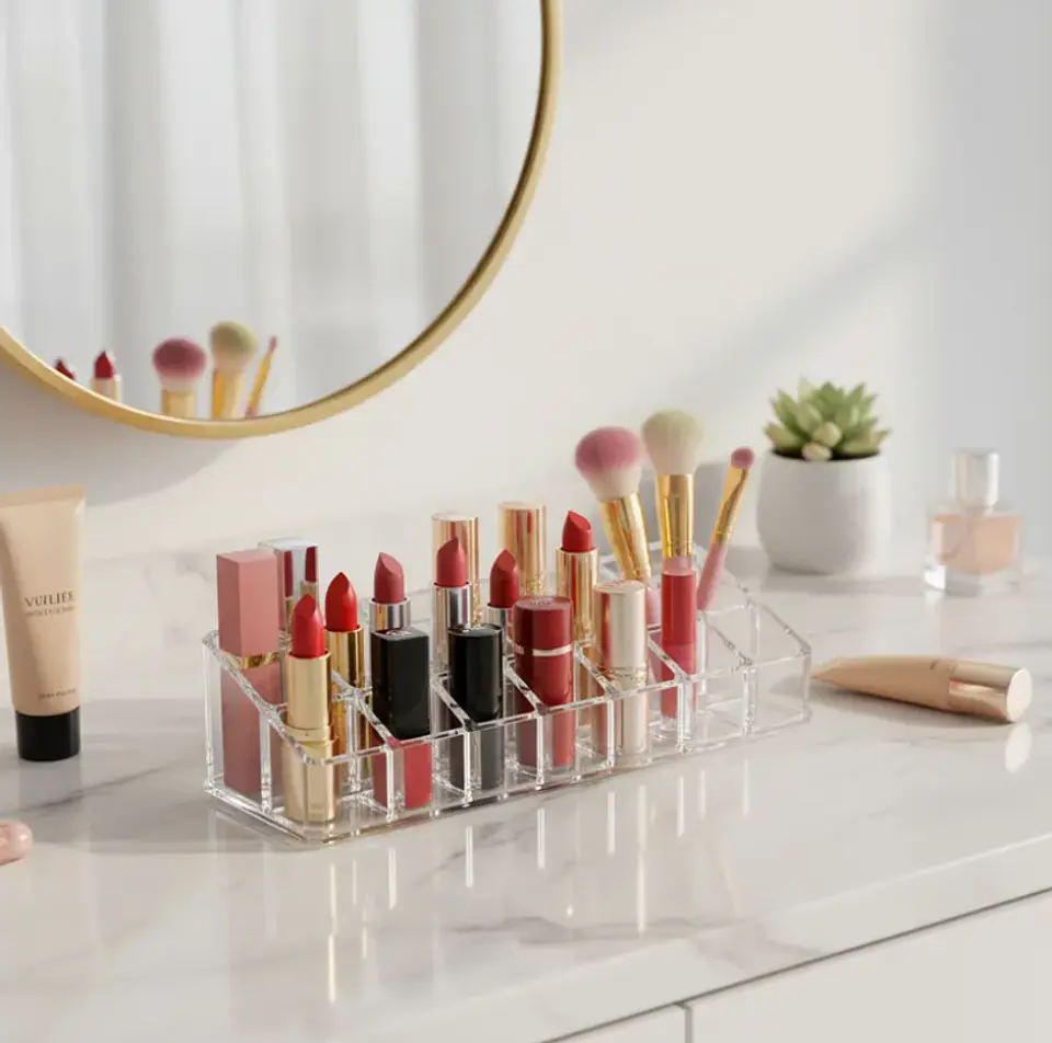 Organizador Acrílico Para Maquillaje Labiales 12 Espacios 5