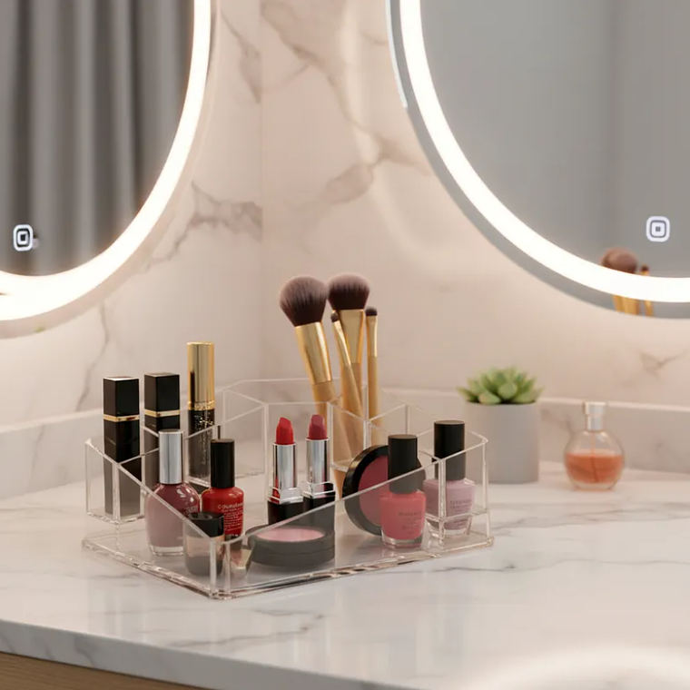 Organizador Acrílico Transparente para Maquillaje 7x13.5cm 1