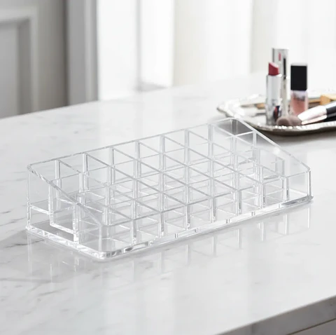 Organizador De Maquillaje Acrílico Transparente 24 Espacios