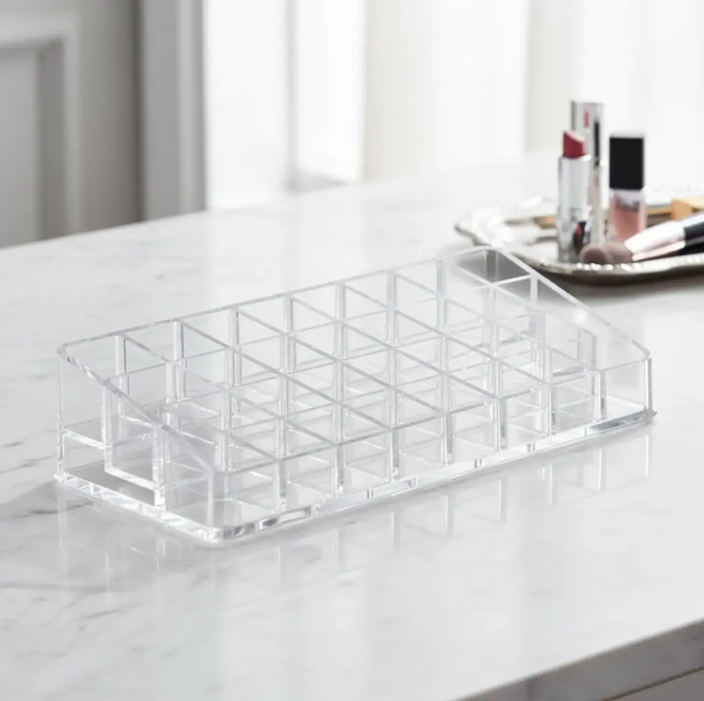Organizador De Maquillaje Acrílico Transparente 24 Espacios 1