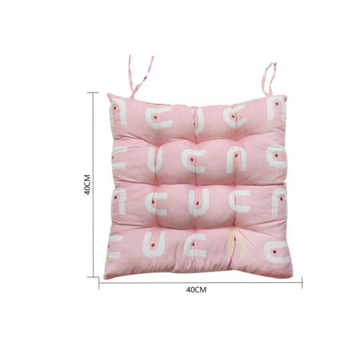 Cojín Para Silla Acolchado Cuadrado 40x40cm Con Amarras 2