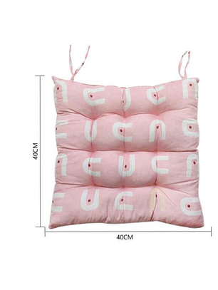 Cojín Para Silla Acolchado Cuadrado 40x40cm Con Amarras