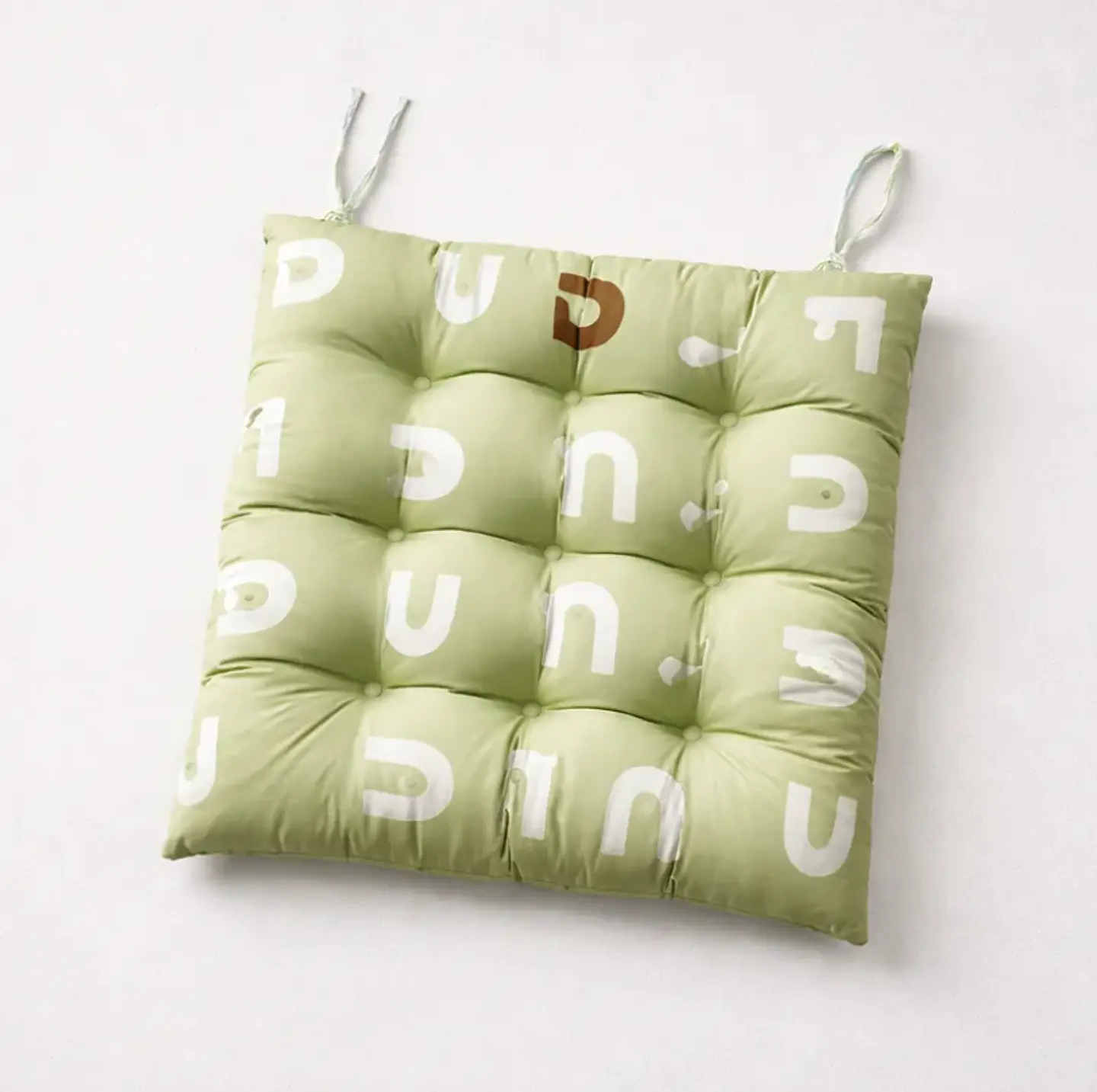 Cojín Para Silla Acolchado Cuadrado 40x40cm Con Amarras 5