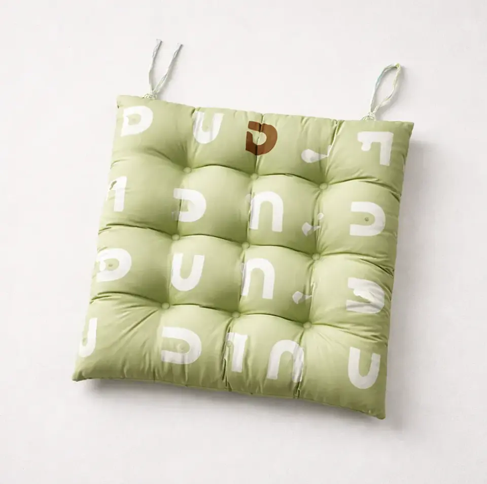 Cojín Para Silla Acolchado Cuadrado 40x40cm Con Amarras 5