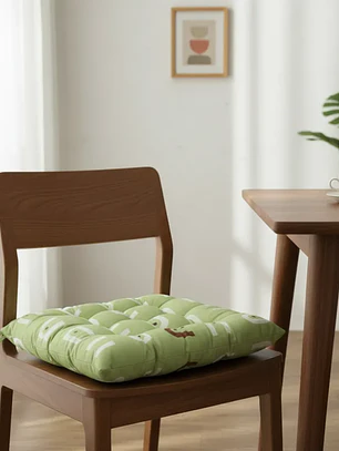 Cojín Para Silla Acolchado Cuadrado 40x40cm Con Amarras