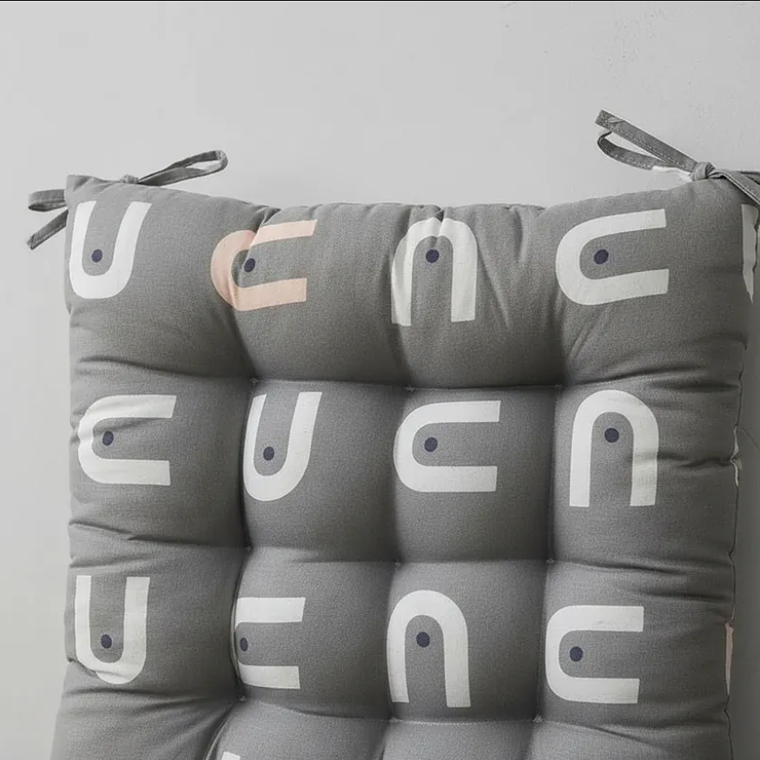 Cojín Para Silla Acolchado Cuadrado 40x40cm Con Amarras 4