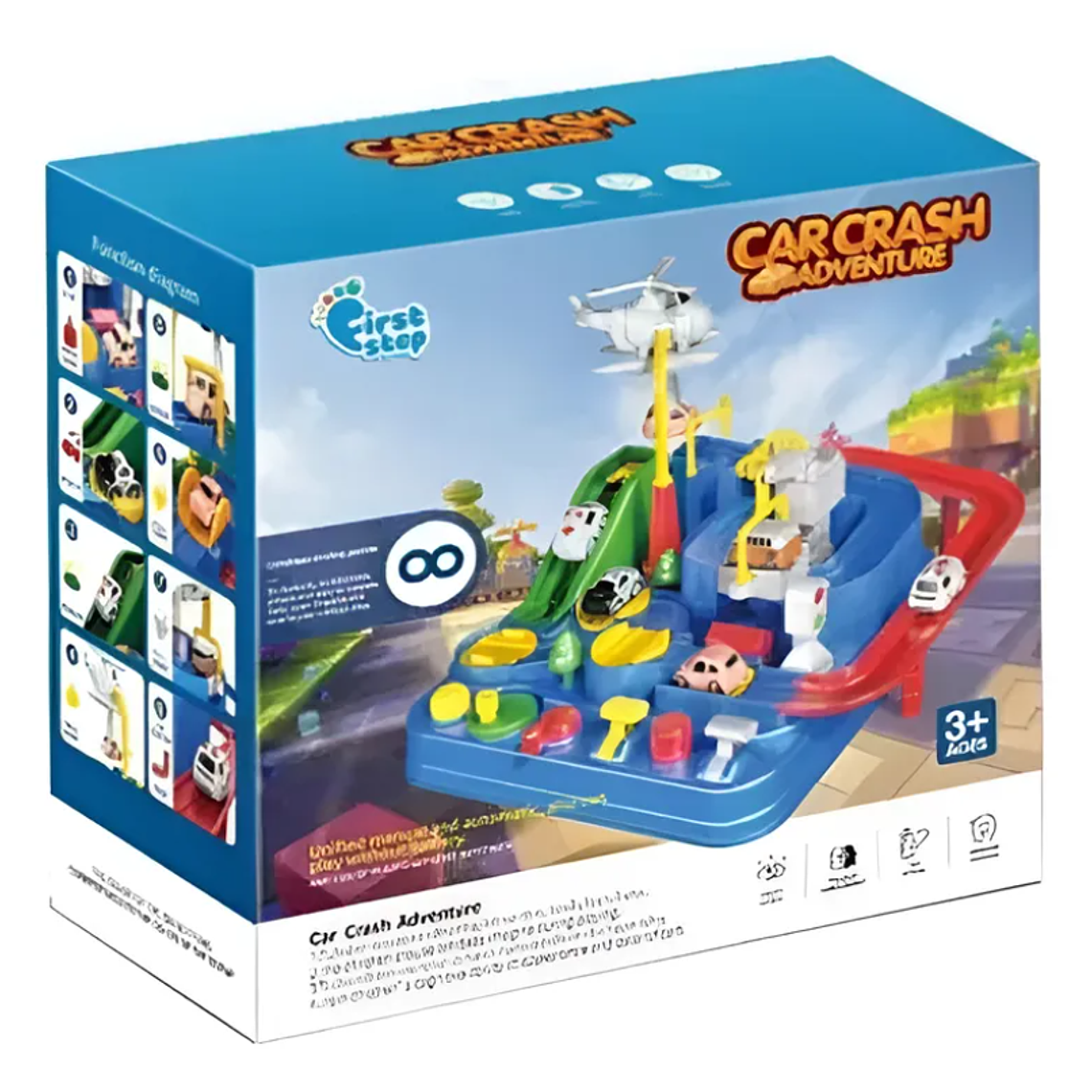 Juguete Pista De Autos Car Crash Adventure Didáctico Niños 4