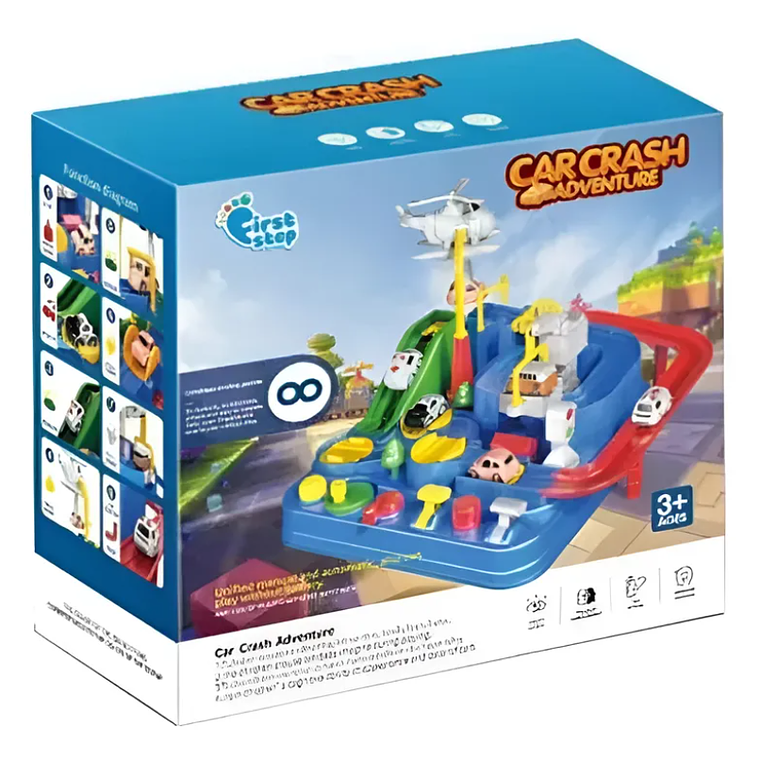 Juguete Pista De Autos Car Crash Adventure Didáctico Niños 4