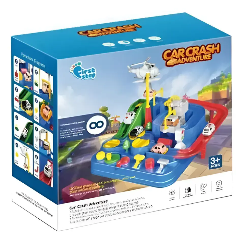 Juguete Pista De Autos Car Crash Adventure Didáctico Niños 4