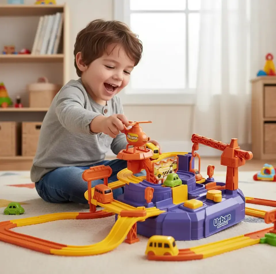 Pista De Autos Didáctica Urban Adventure Juego Puzzle Para Niños 2