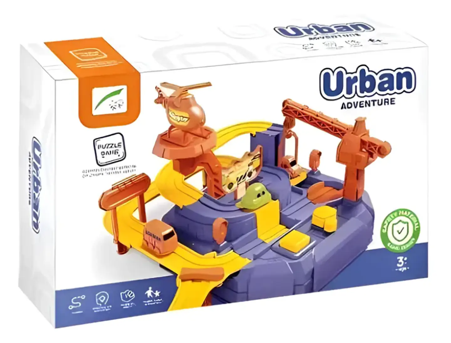 Pista De Autos Didáctica Urban Adventure Juego Puzzle Para Niños 3