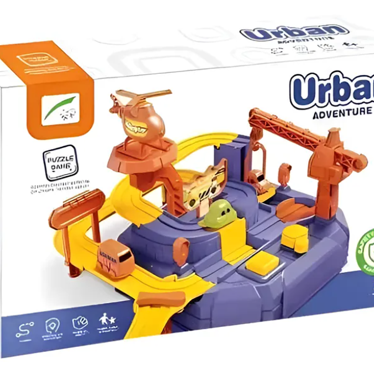 Pista De Autos Didáctica Urban Adventure Juego Puzzle Para Niños 3