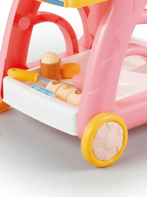Juguete Cocina Carrito De Helados Rosa