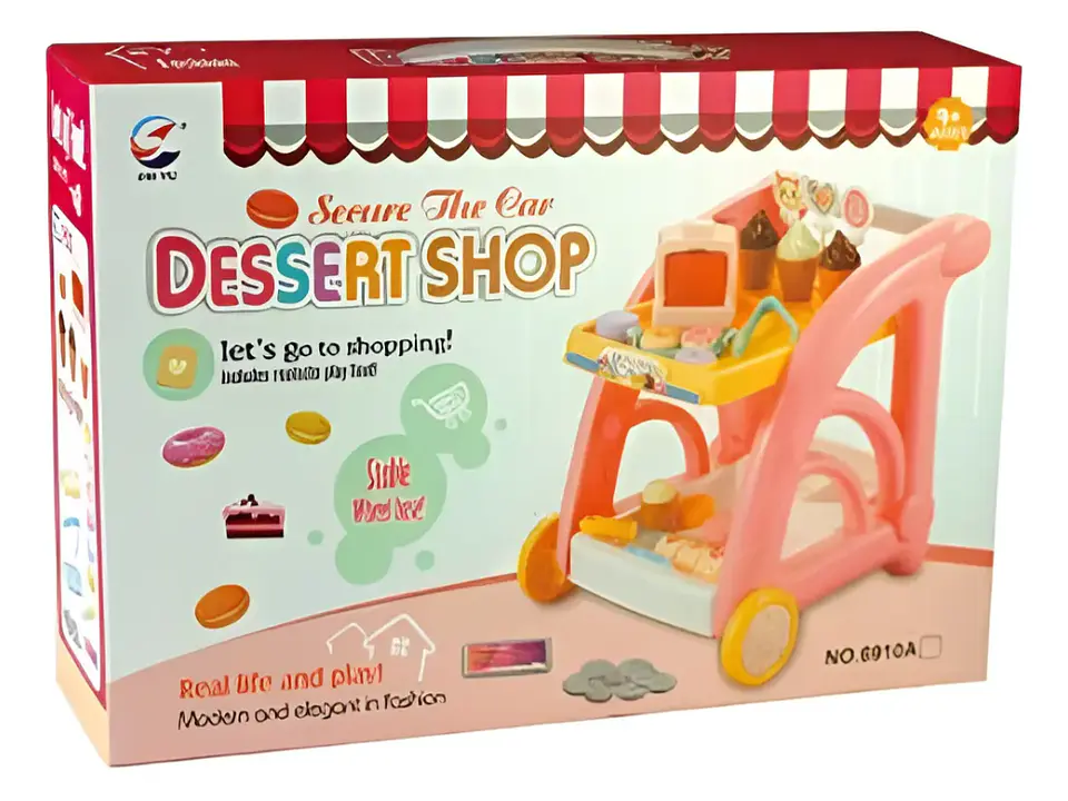 Juguete Cocina Carrito De Helados Rosa 5