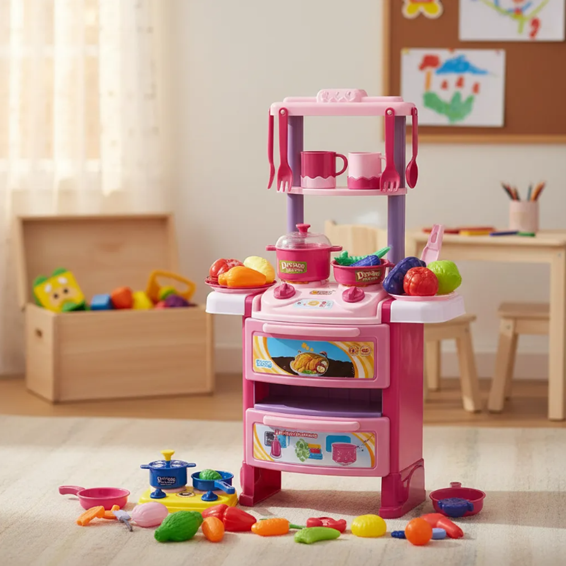  Mini Cocina Infantil Completa Con Accesorios  1