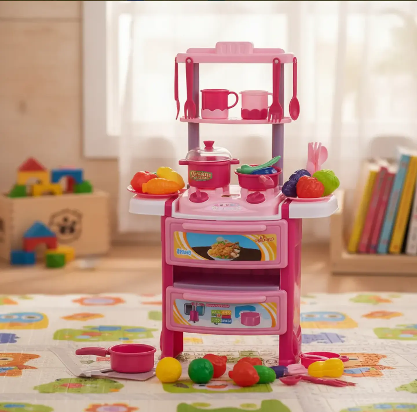  Mini Cocina Infantil Completa Con Accesorios  3