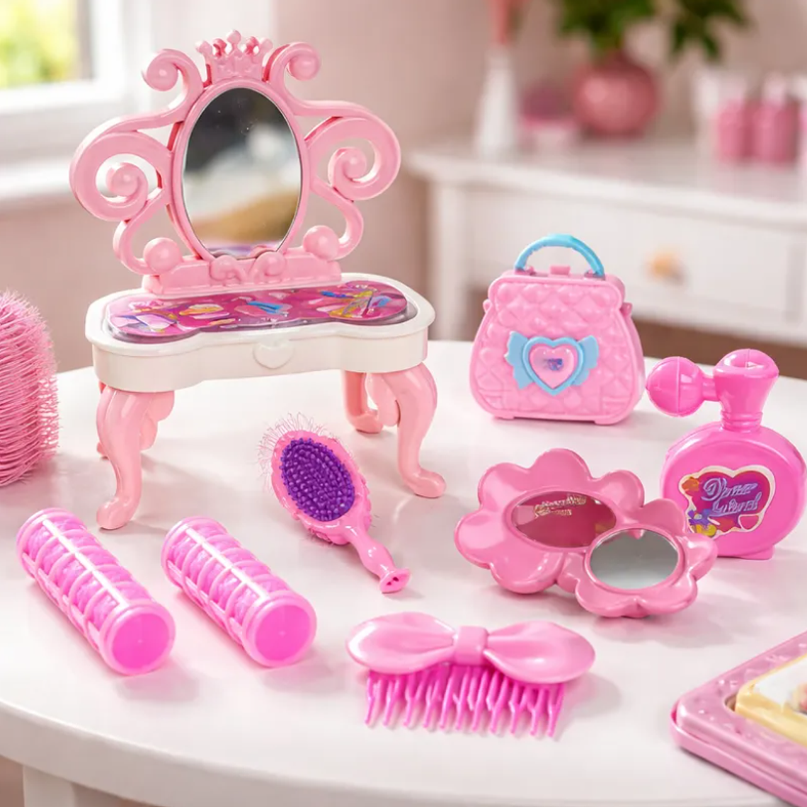 Set De Belleza Juguete Para Niña Con Secador Y Accesorios 2