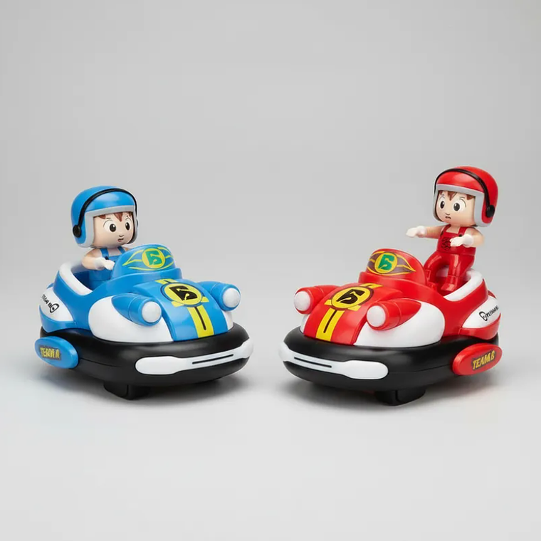 Autos Chocadores Batalla A Control Remoto Luz Y Sonido 5