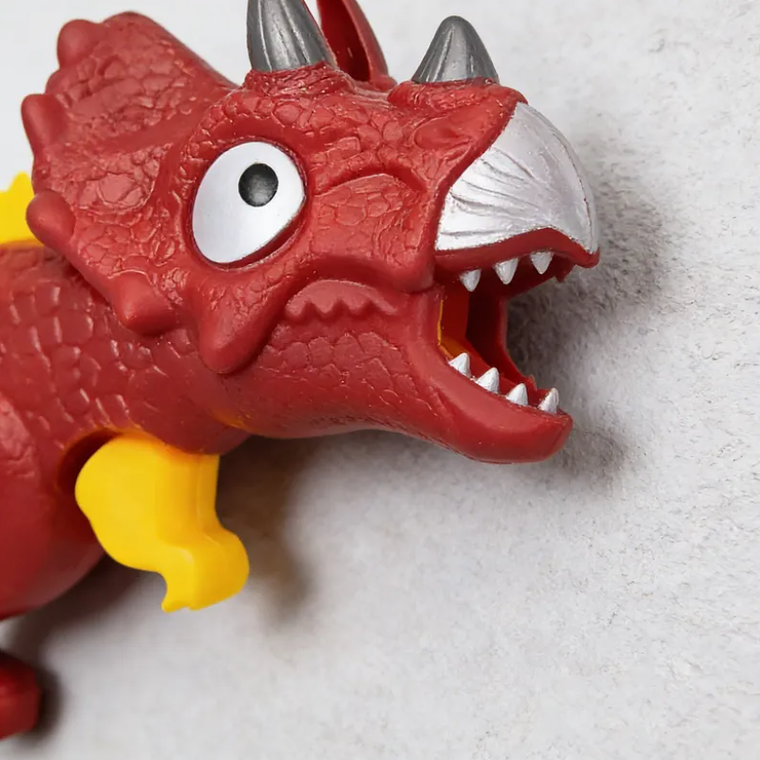 Pistola Lanzador Dinosaurio Triceratops Con Dardos Y Figuras 4