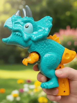 Pistola Lanzador Dinosaurio Triceratops Con Dardos Y Figuras