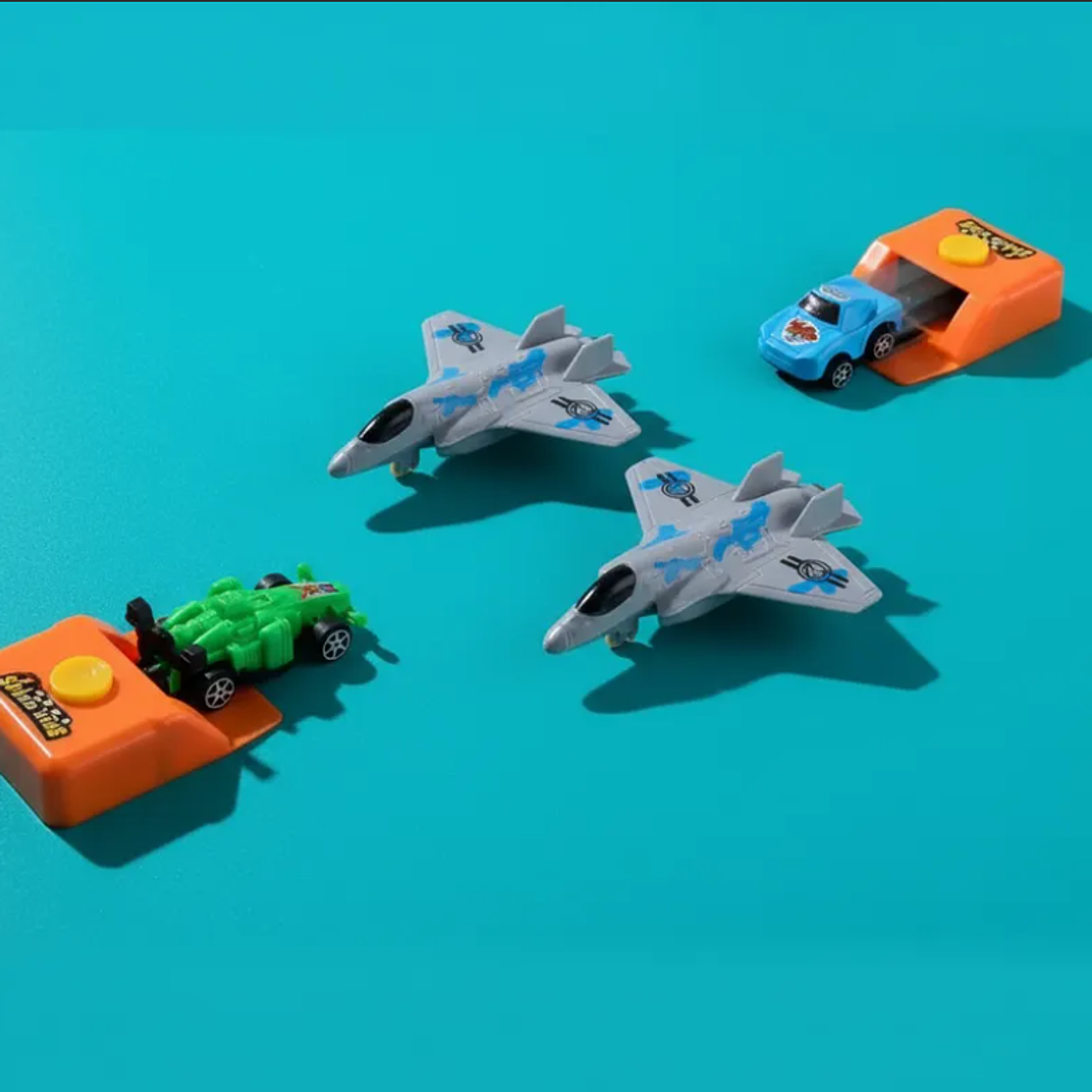 Set Juguete Lanzador De Autos Y Avión De Carreras  1