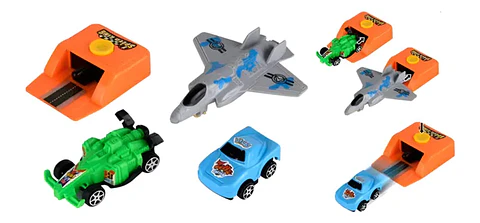 Set Juguete Lanzador De Autos Y Avión De Carreras 