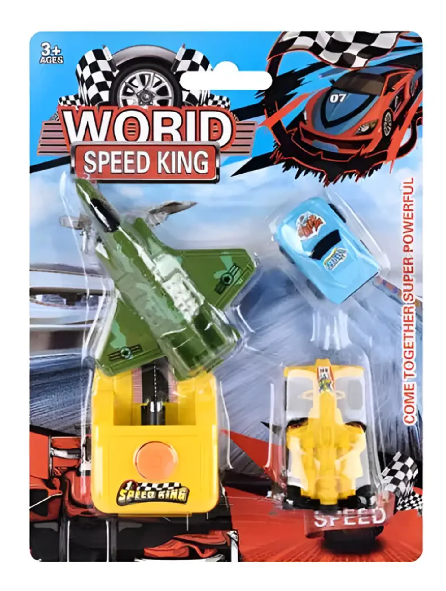 Set Juguete Lanzador De Autos Y Avión De Carreras  3