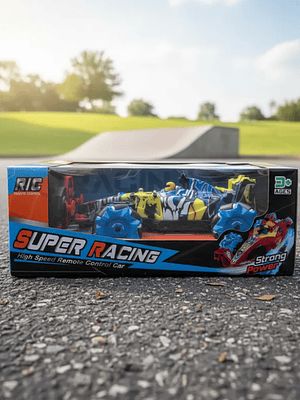 Auto A Control Remoto Stunt Drift 360° Recargable Con Luces