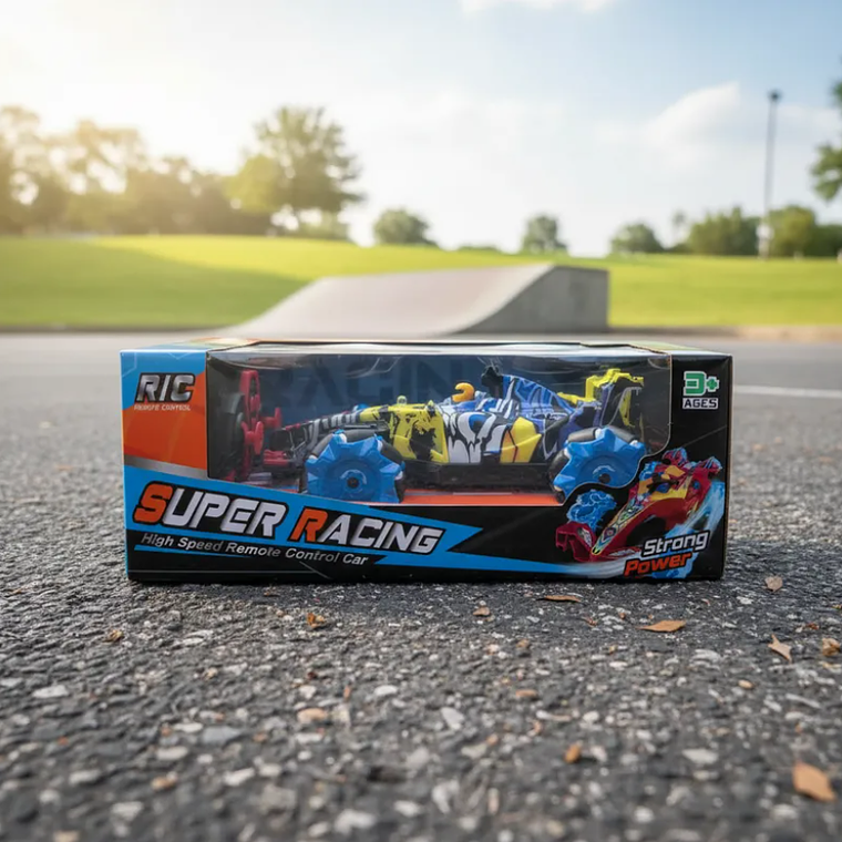 Auto A Control Remoto Stunt Drift 360° Recargable Con Luces 2