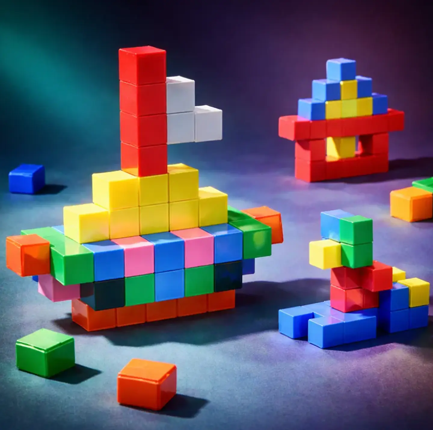 Bloques Magnéticos De Construcción 64 Piezas Juego Didáctico 3