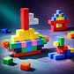 Bloques Magnéticos De Construcción 64 Piezas Juego Didáctico - Miniatura 3