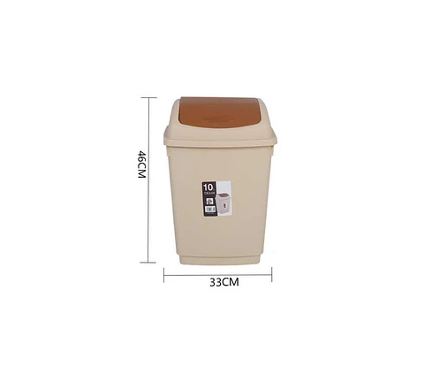 Basurero plástico 25L con tapa vaivén
