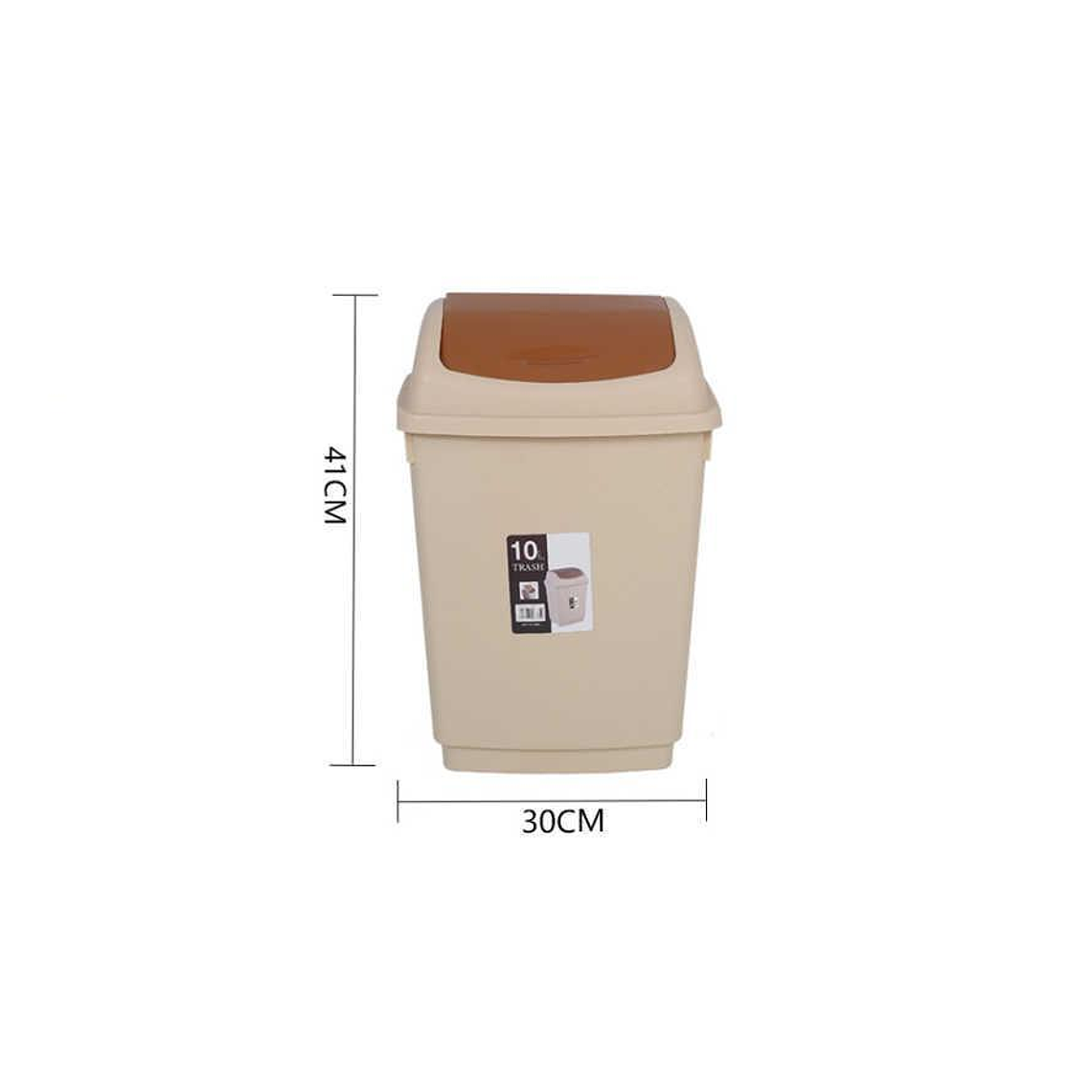 Basurero Plástico 15l Tapa Vaivén Cocina Baño 3