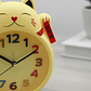 Reloj Despertador Gato De La Suerte Maneki Neko Decorativo - Miniatura 3