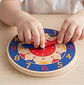 Set x6 Reloj didáctico de madera para aprender la hora 14cm - Miniatura 1