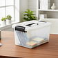 Caja organizadora plástica con tapa y asas 10L - Miniatura 3