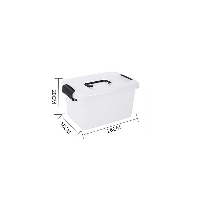 Caja organizadora plástica con tapa 6Ltr. 3