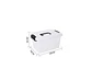 Caja organizadora plástica con tapa 6Ltr. - Miniatura 3