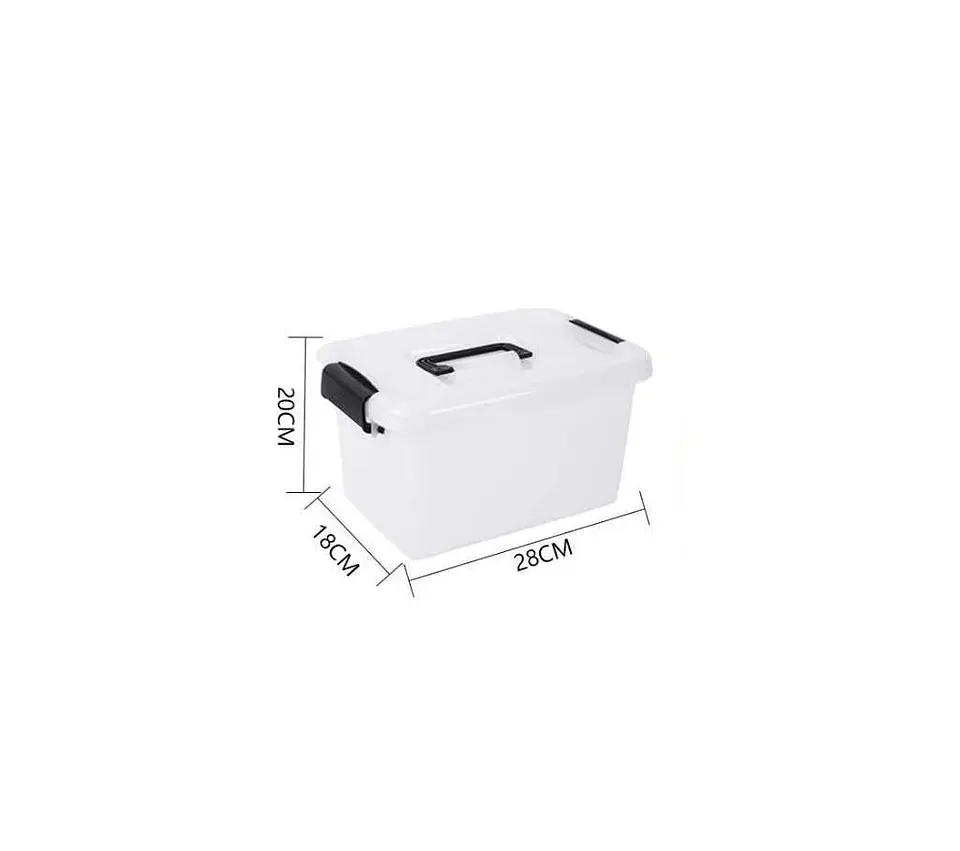 Caja organizadora plástica con tapa 6Ltr. 3